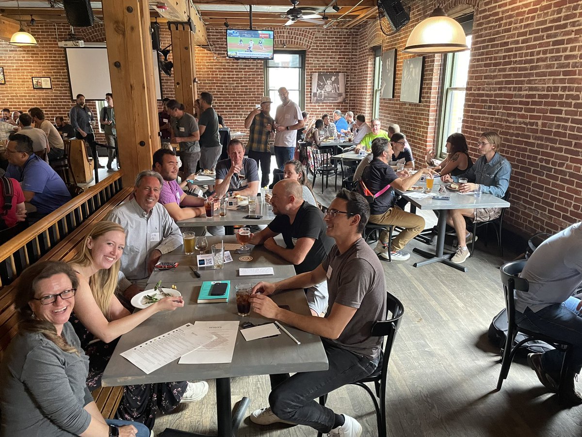 DaPrimus's tweet photo. We fed over 150 people at the @DENStartupWeek CTO Lunch today. Great to see a large crowd of people enjoying each other’s company and making new friends. Thank you to everyone who joined us! #DenStartupWeek https://t.co/HKtAOfAeuH