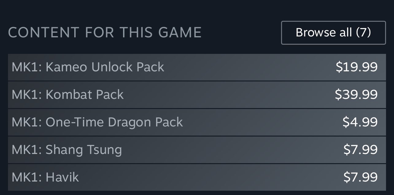 MK1: Kameo Unlock Pack on Steam