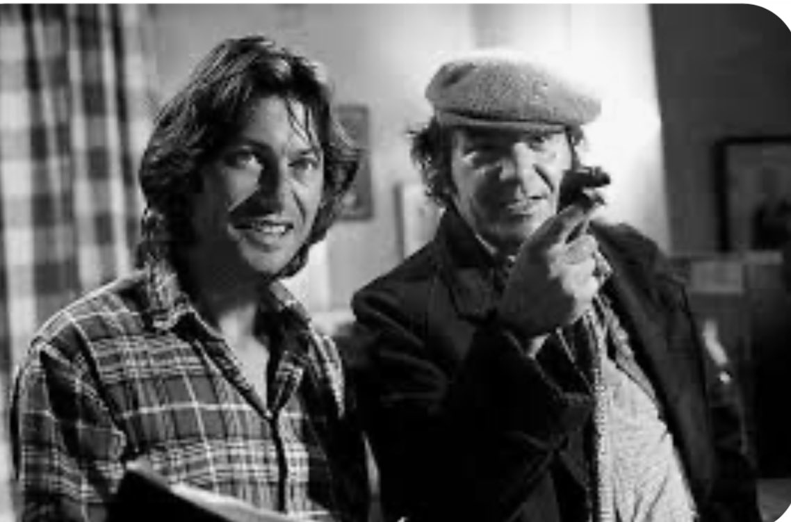 WithnailBrum's tweet photo. Have a wheeze on yer fag, stuff an eel down your leg and spare a birthday thought for everyone’s favourite poacher, Michael Elphick, on what would have been his 77th birthday. #prancinglikeatit https://t.co/K2ZDJAcsjx