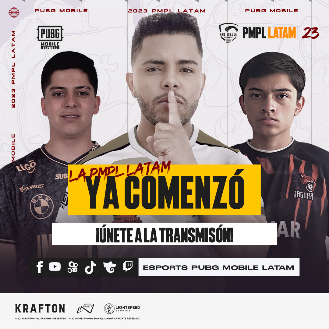 PUBGMOBILELATAM's tweet photo. Ya se esta jugando lo último de la sexta semana, terminamos y con esto los equipos de #PMPLLATAMFALL tendrán que preperarse para los 4 días de las finales 🔥🏆
🔴EN VIVO POR: https://t.co/NN2WLmoeX7 https://t.co/Aw1w49FPg7