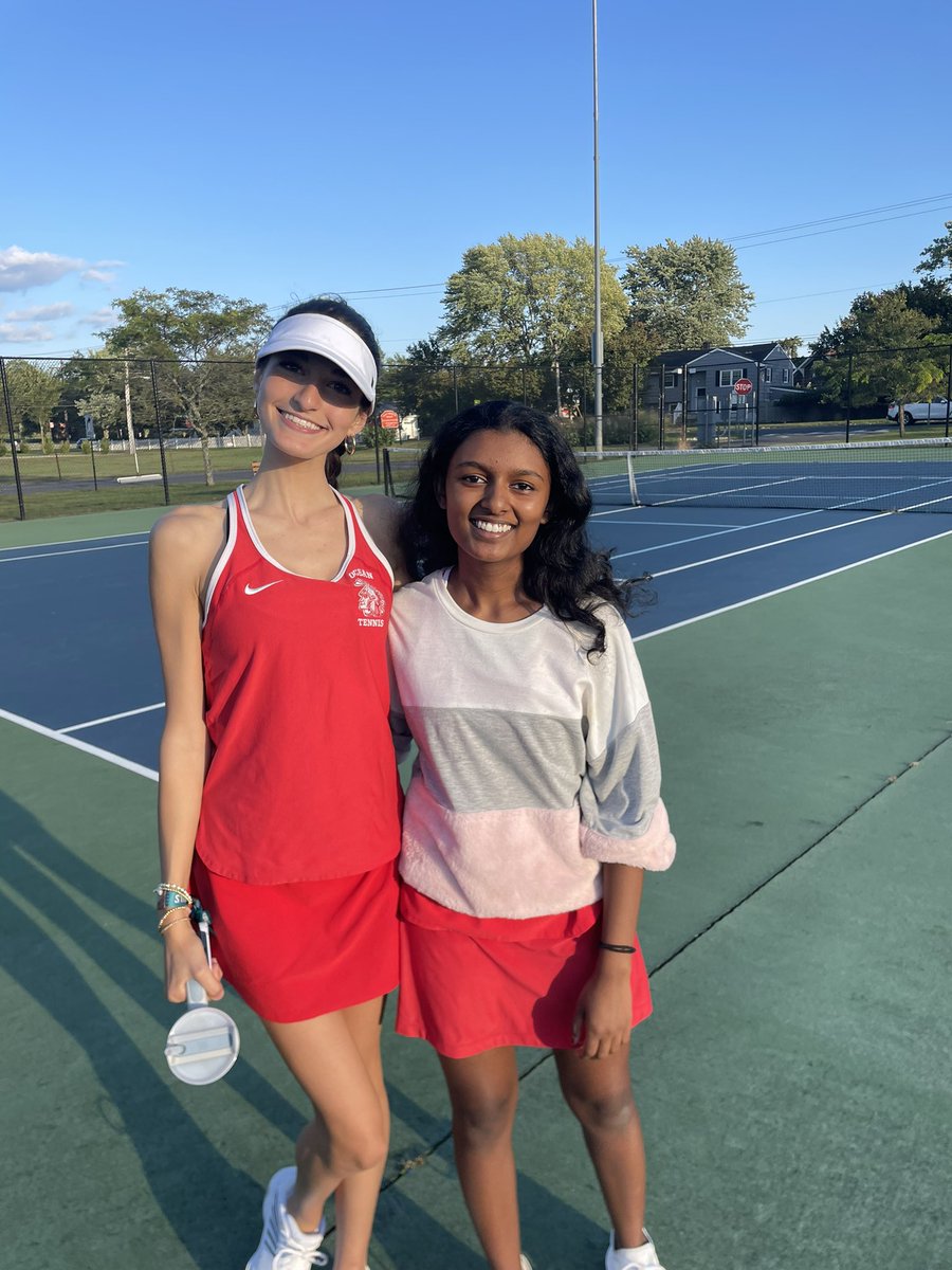 OceanTennis's tweet photo. Rachel Geadah and Aleena D’Silva played a great match today. Red Bank Regional defeats OT Tennis. Tomorrow home Shore Conference Tournament match vs Wall. https://t.co/qcCrFSfrSB