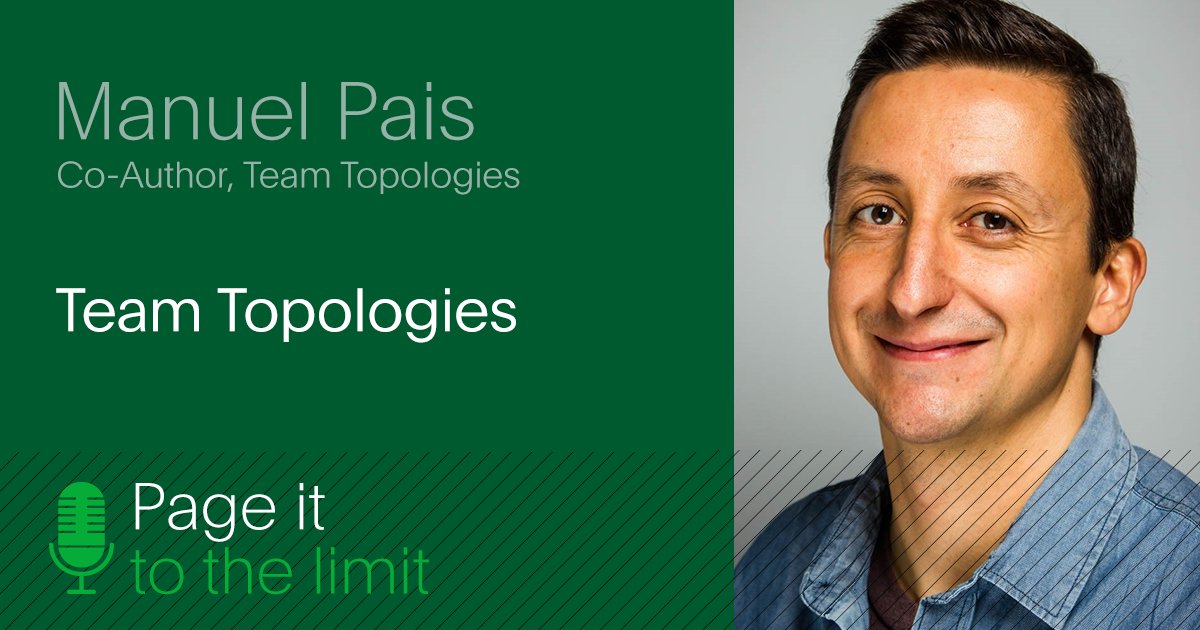 PagerDuty (@pagerduty) on Twitter photo 🎙️ New episode up on the #PageItToTheLimit podcast! This week, we're joined by <a href="/manupaisable/">Manuel Pais #BLM #StandWithUkraine 🇺🇦 🇵🇸</a>, co-author of <a href="/TeamTopologies/">Team Topologies</a>, to explore how companies can optimize team structures to deliver value more frequently and effectively to customers.
Listen now ➡️ bit.ly/44ZBDXQ 🎙️ New episode up on the #PageItToTheLimit podcast! This week, we're joined by <a href="/manupaisable/">Manuel Pais #BLM #StandWithUkraine 🇺🇦 🇵🇸</a>, co-author of <a href="/TeamTopologies/">Team Topologies</a>, to explore how companies can optimize team structures to deliver value more frequently and effectively to customers.
Listen now ➡️ bit.ly/44ZBDXQ