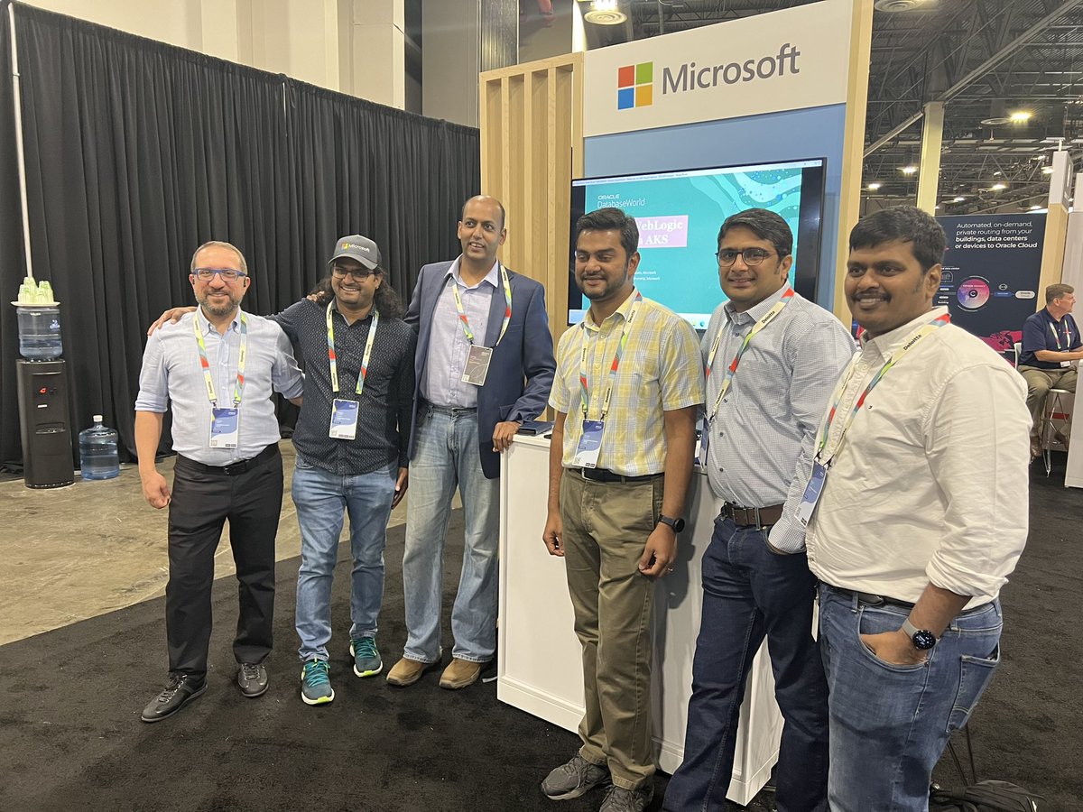 DamirB's tweet photo. Microsoft’s Oracle team in the house at Oracle CloudWorld!! #OracleCloudWorld #Microsoft #Azure https://t.co/RozT9kvqxS