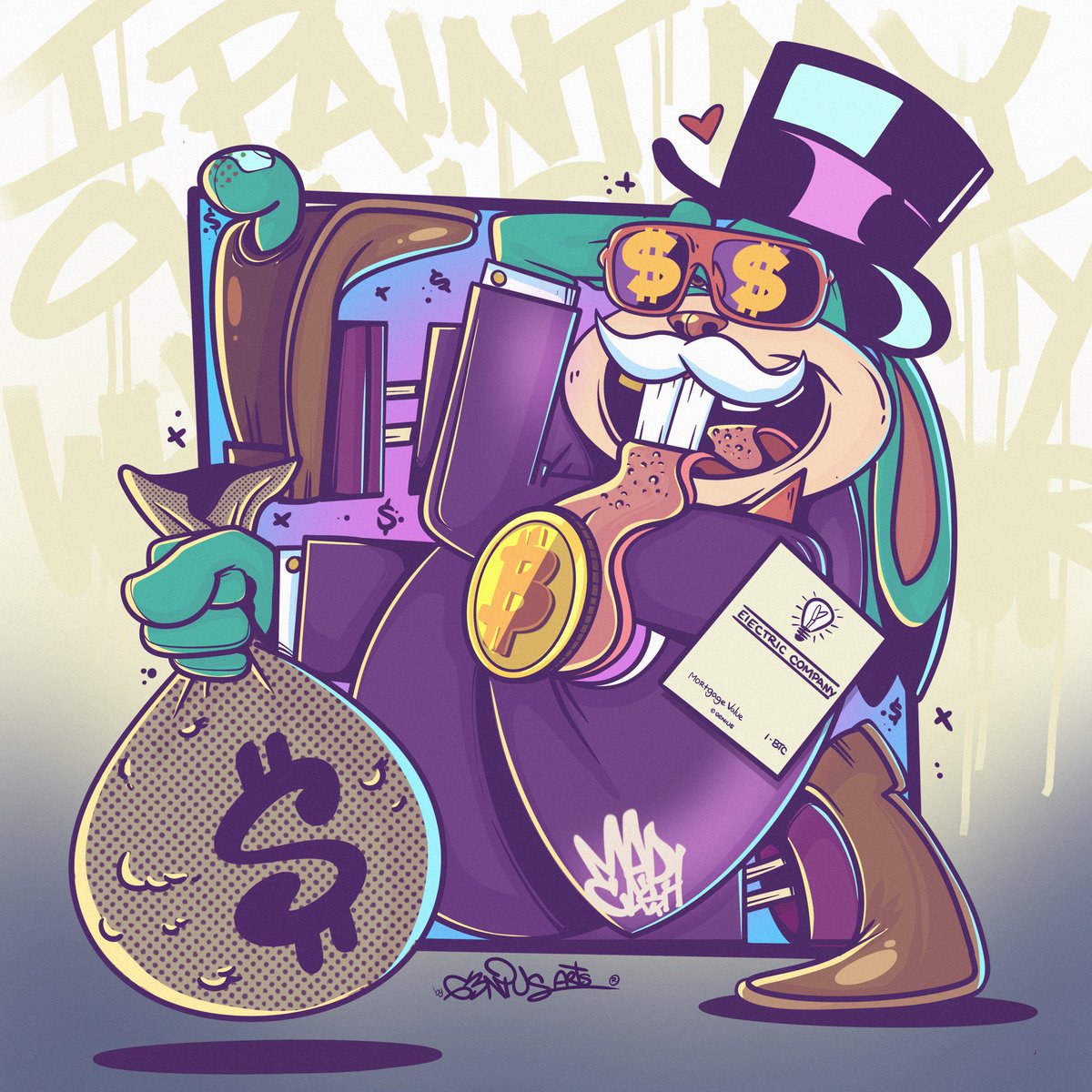 ElRealGenius's tweet photo. Mad Cash… created by @ElRealGenius #madharesociety #bitcoin   #Genius #madcash #electricity ALL RIGHTS RESERVED®️™️ geniusarts https://t.co/V6qMfIvjXy