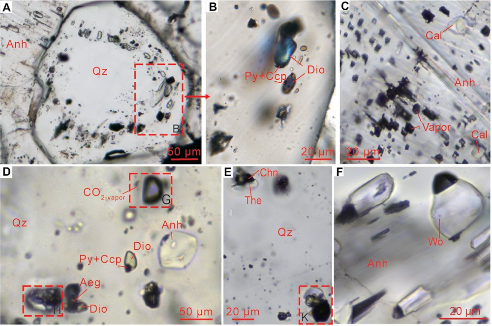 GSAPublications's tweet image. This week's most-read #Geology article, Melt inclusion evidence for limestone assimilation, calc-silicate melts, and "magmatic skarn," features images of melt #inclusions from the Chating Cu-Au deposit in eastern #China doi.org/10.1130/G50893… #GSAPubs #magma @geosociety