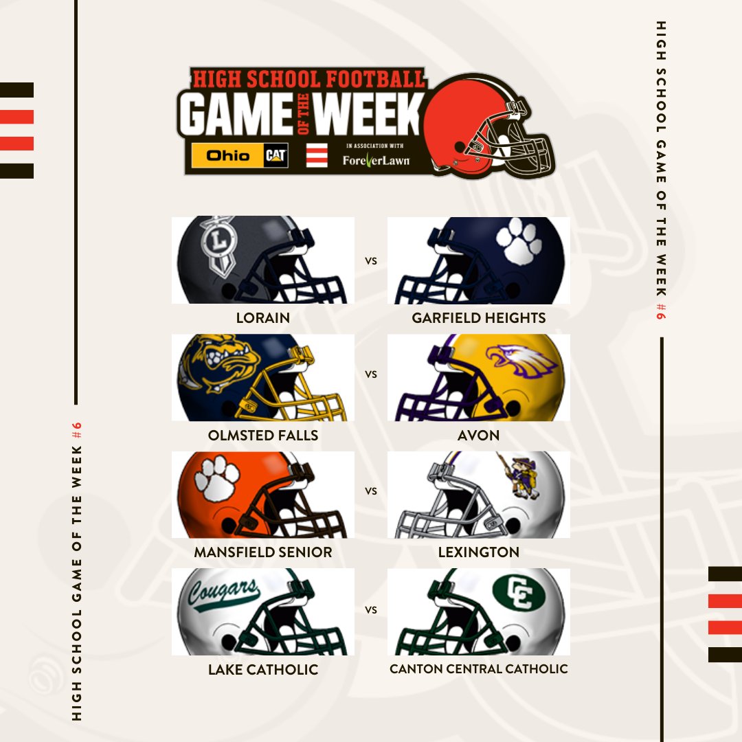 We've rounded up some great games to choose from for the High School Game of the Week. Make your pick to push your favorite to the top. 

🔗: brow.nz/HSGOTW

<a href="/BrownsYouthFB/">Cleveland Browns Youth Football</a> | #HSGOTW