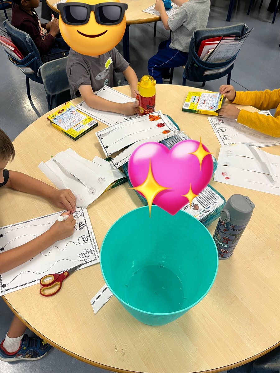 2nd full week of school and these kinders are diving into their first official week of centers! The theme is fine motor fun! ✏️✂️🎨 <a href="/LMMahwah/">Lenape Meadows School</a> #mahwahconnects
