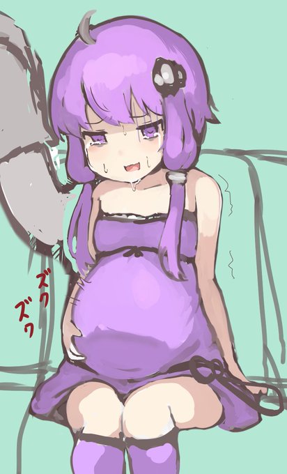 陣痛初期に「あ、これ耐えられない奴だ」と悟るゆかりさんのラフです 