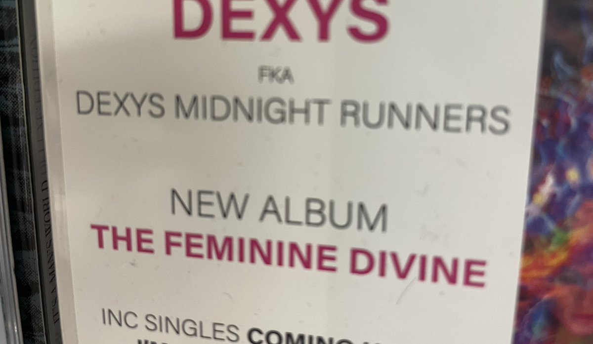 I just think FKA Dexys Midnight Runners would be great name for a band