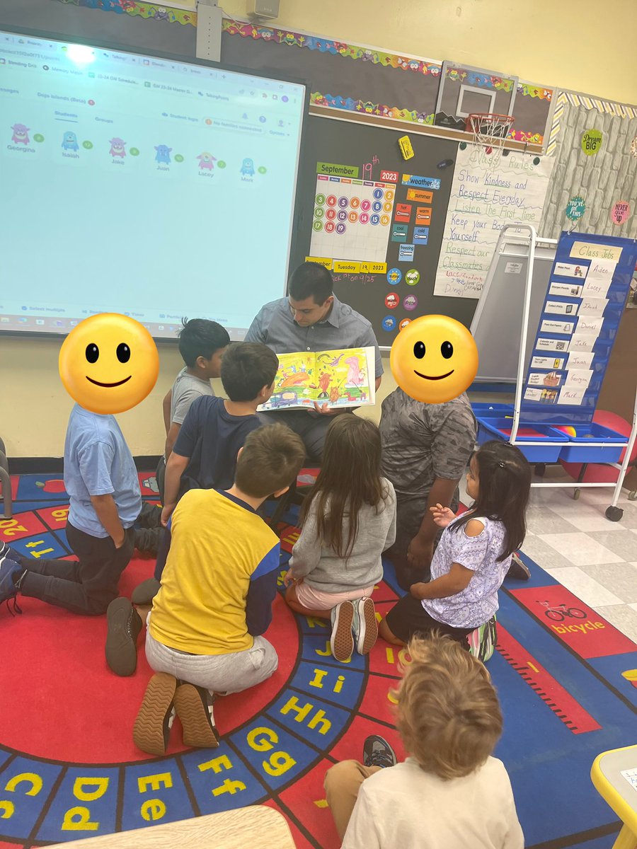 The students were into our read aloud today. #mahwahconnects