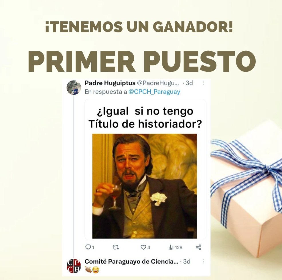 CPCH_Paraguay's tweet image. ¡Tenemos ganadores de libros!
🏆 El primer lugar con tres libros a elección va para ¡Hugo Fernández! 👏🏻🥳
🥈El segundo lugar con dos libros a elección va para ¡Marcelo Bogado! 👏🏾🥳