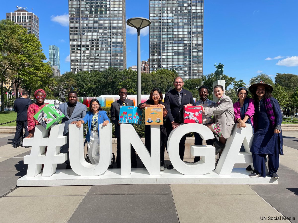Meet the #SDGYoungLeaders who are at #UNGA this week to call for urgent action for the #GlobalGoals and a recommitment to a fairer, more inclusive & sustainable planet for all. un.org/sustainabledev…