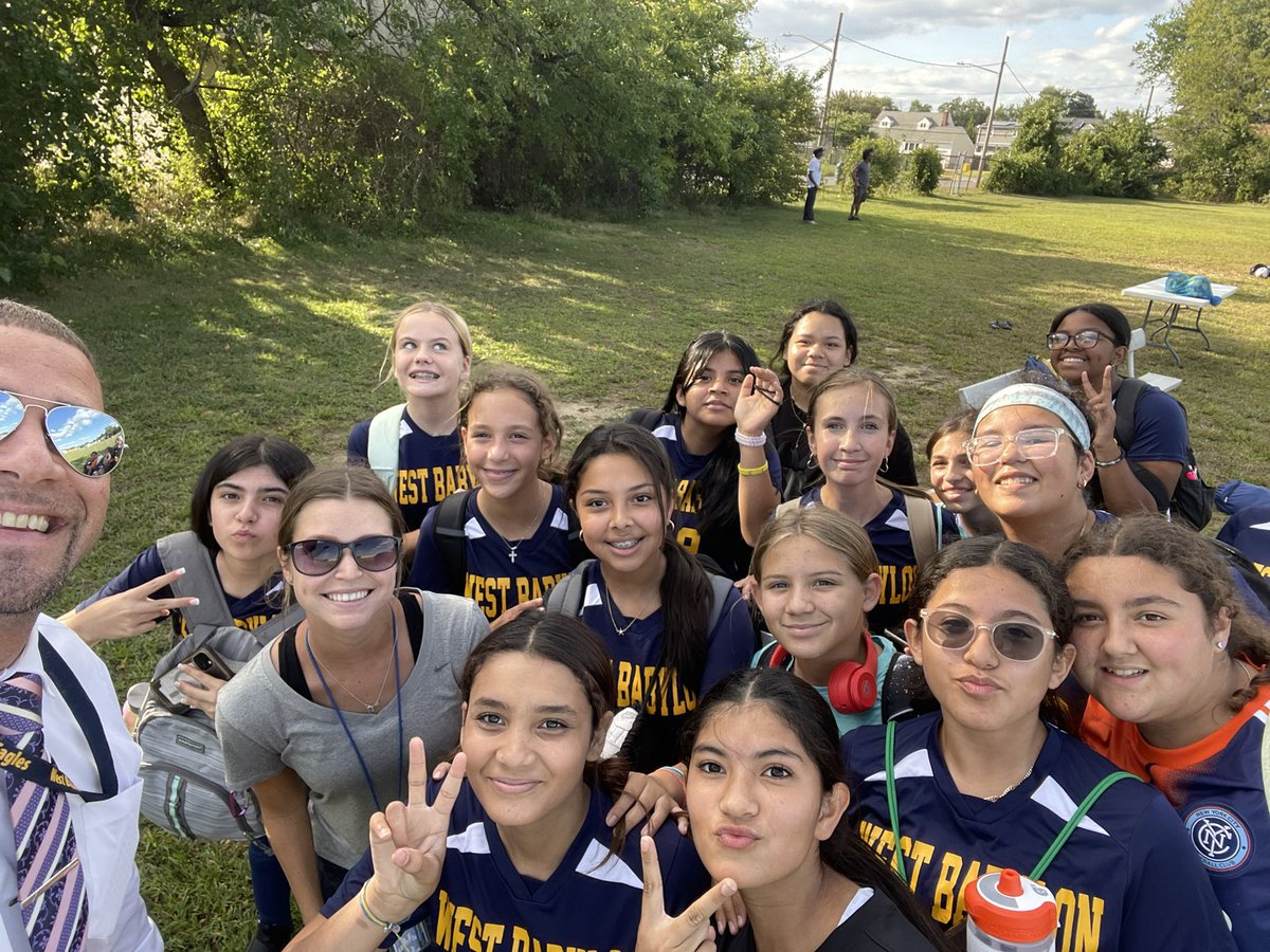 Great evening for JV soccer <a href="/WestBabylon_JHS/">WBJHS</a>. The boys competed against Brentwood and the girls were super excited to get their jerseys. Go Eagles 🦅 
#BeAllYouCanBe
