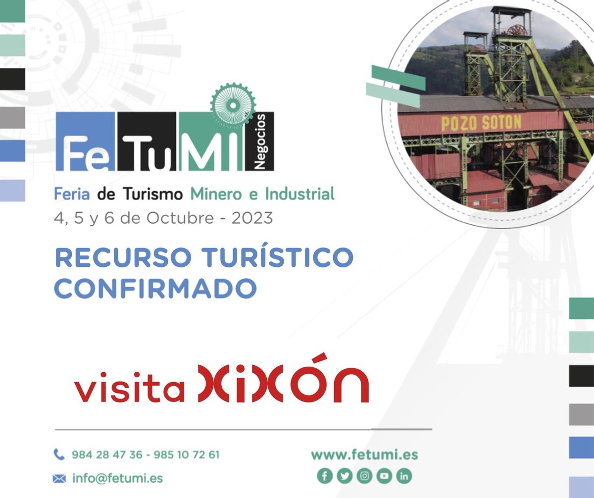 Os presentamos ya algunos de los destinos turísticos referentes del producto de turismo minero-industrial de #asturiasnaturalezaminera  presentes en <a href="/FETUMIferia/">FETUMI Negocios</a> participando del workshop y las rondas de negocios B2B #Fetumi #TurismoMinero #TurismoIndustrial  <a href="/VisitaGijon/">Visita Gijon</a>