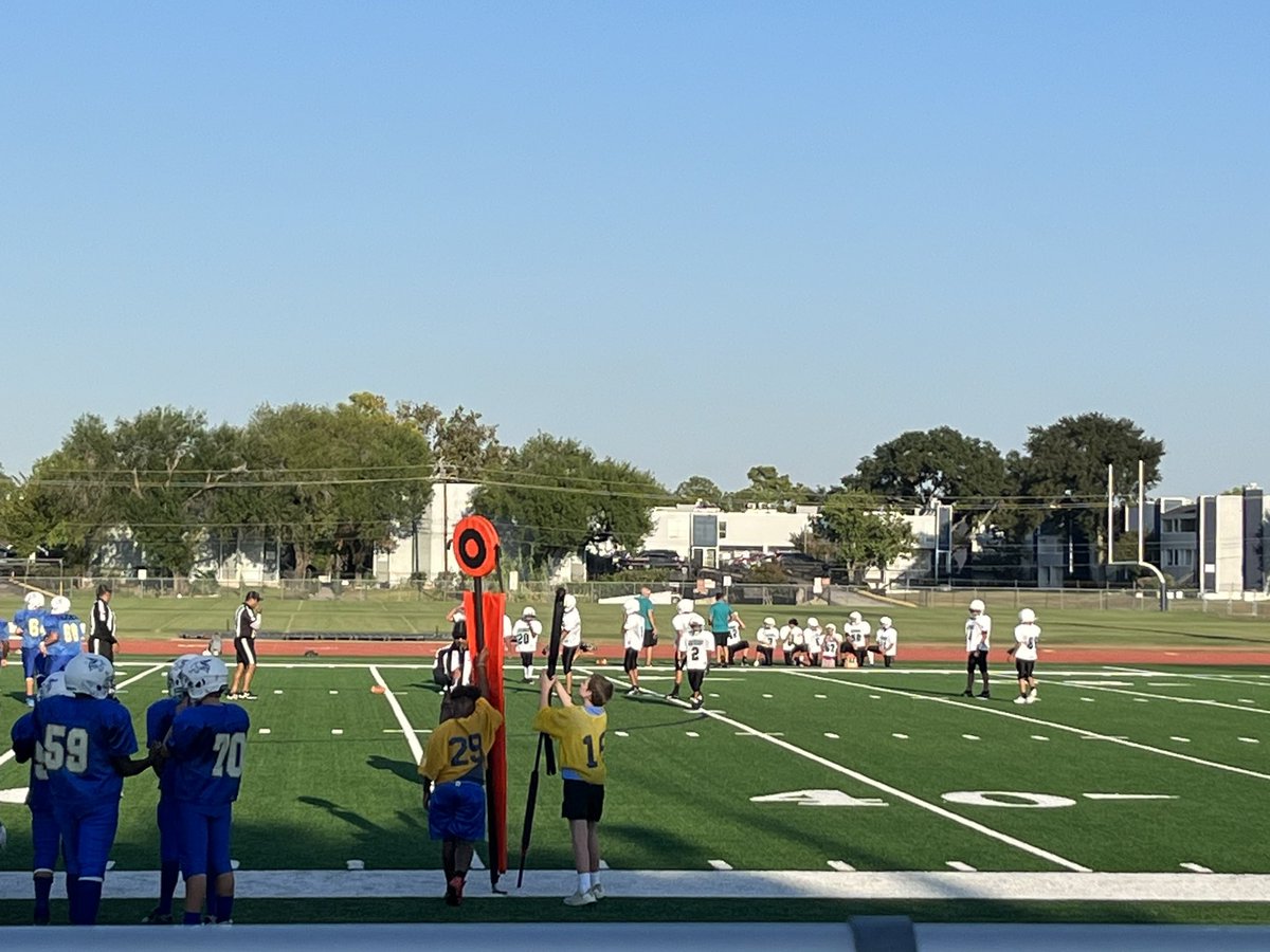 Nice night for some Northbrook MS Knight Football! Let's go, Knights!