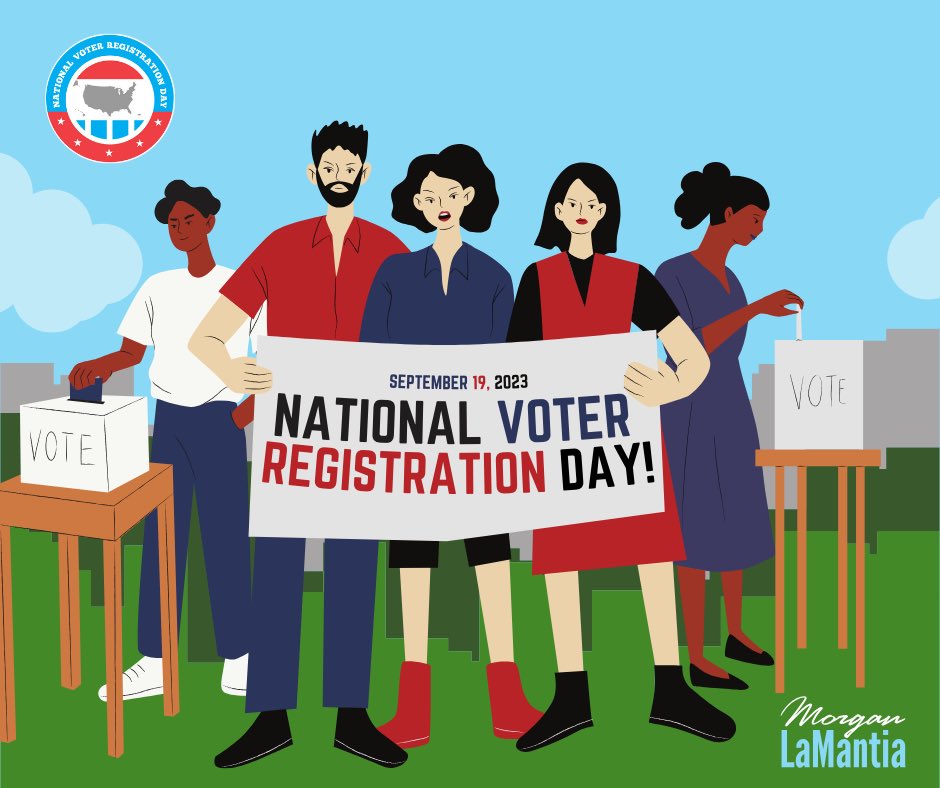 lamantia4texas's tweet image. 🗳️ It's #NationalVoterRegistrationDay! 🇺🇸

Texans, your voice matters, and your vote counts! Make sure your voter registration is up to date by taking a moment to visit My Voter Portal at teamrv-mvp.sos.texas.gov/MVP/mvp.do 🗣️

#VoteTexas #GetRegistered #YourVoteYourVoice #SD27 #txlege