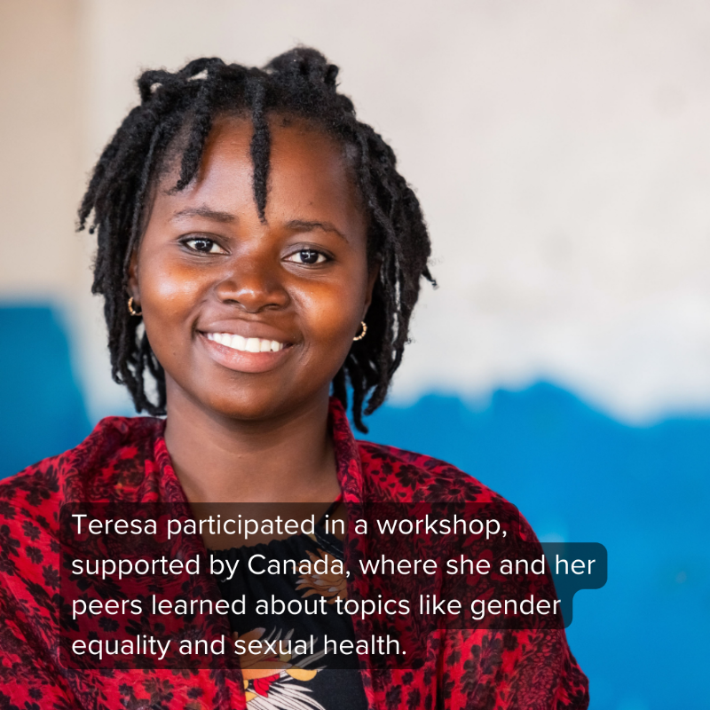 AKFCanada's tweet photo. Today’s youth will shape the future.

By investing in #SRHR, @CanadaDev is helping young people access the knowledge and resources they need to make decisions about their bodies and lives and contribute to a sustainable future. #GEWeek #GlobalGoalsWeek