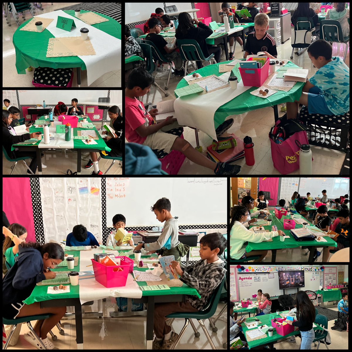 Team Imagination students “sipped” on book club novels during Starbooks Cafe today. #MasonMoment #TeamImagination