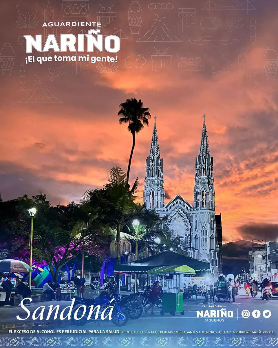 🌇Hermosa postal de la “dulce Sandoná”

💙🎖️¡Aguardiente Nariño el producto insignia de nuestra tierra!

🫶Aguardiente Nariño 
•𝓮𝓵 𝓺𝓾𝓮 𝓽𝓸𝓶𝓪 𝓶𝓲 𝓰𝓮𝓷𝓽𝓮•

¡🆂🅾🅼🅾🆂 🅵🅸🅴🆂🆃🅰 🆂🅾🅼🅾🆂 🅰🅻🅴🅶🆁🅸🅰!

#ElQueTomaMiGente
#AguardienteNariño
Felipe Chavez
