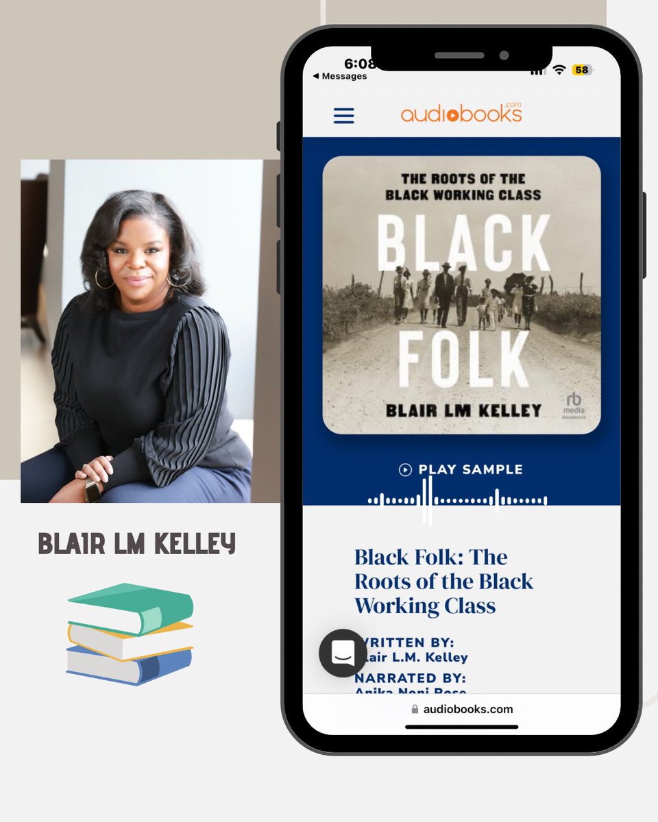 Today is the launch day of the audiobook of @profblmkelley new book BLACK FOLK: THE ROOTS OF THE BLACK WORKING CLASS, read by Anika Noni Rose

@amst_unc @southerncultures @uncchapelhill @sohporalhistory  @unccollege @ferrismcf