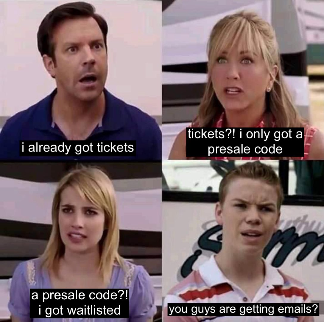 heatherwelcer's tweet photo. how the olivia rodrigo presale experience is going so far… https://t.co/WIBm1SZztx