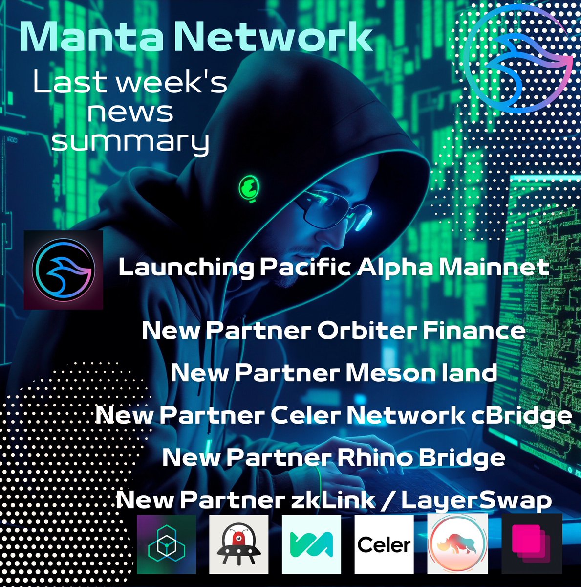 ArmentSK_'s tweet photo. Amigos, en este hilo🧵destacaré las noticias más candentes de la semana pasada en @MantaNetwork.
Sumérgete para mantenerte al tanto de todas las novedades. 🔥🌊
#MantaNetwork #NewsWeekly #MantaPacific https://t.co/5mDgW62hjw