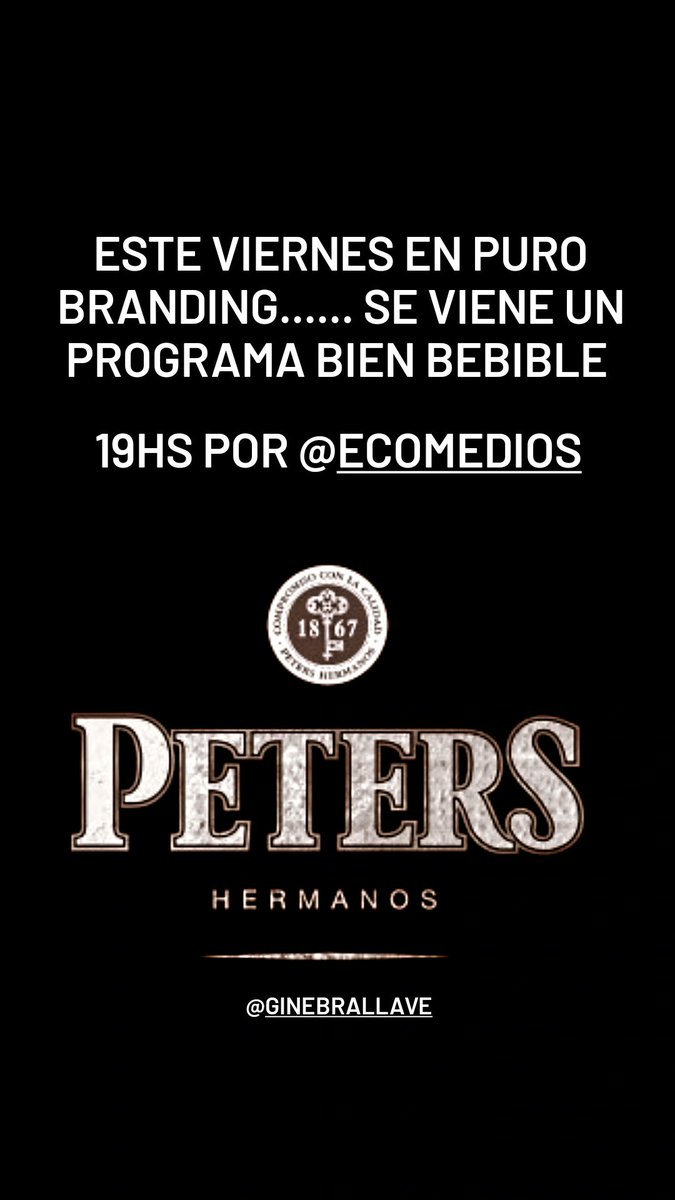 Este viernes por <a href="/ecomedios1220/">Eco Medios</a> los espero en <a href="/purobranding/">purobranding</a> !!!! 
#licor #bebida #coctails #branding #RADIO #tragos #party