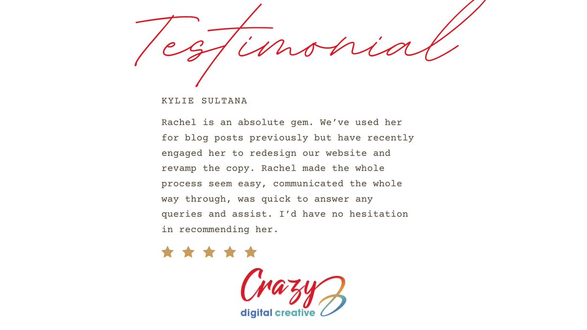 CrazyCatCopy's tweet image. Thanks, Kylie from Creo Wealth for the awesome review.
#testimonials #wordpress #salespage #wordpressseo #seocopywriting #blogwriting