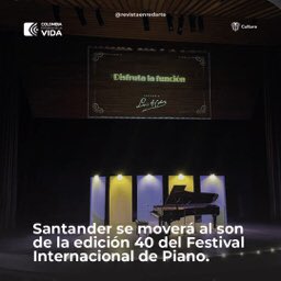 RevistaEnredart's tweet photo. #BlogEnredarte  ✨🎹Santander se moverá al son de la edición 40 del Festival Internacional de Piano: https://t.co/Bz0jB1GKKf
.
.
.
Proyecto apoyado por @mincultura 

#arte #cultura #blog #vlog #artículo #noticia #bga #bucaramanga #santander #música #piano #festivaldepiano #uis https://t.co/L31UpftwhF