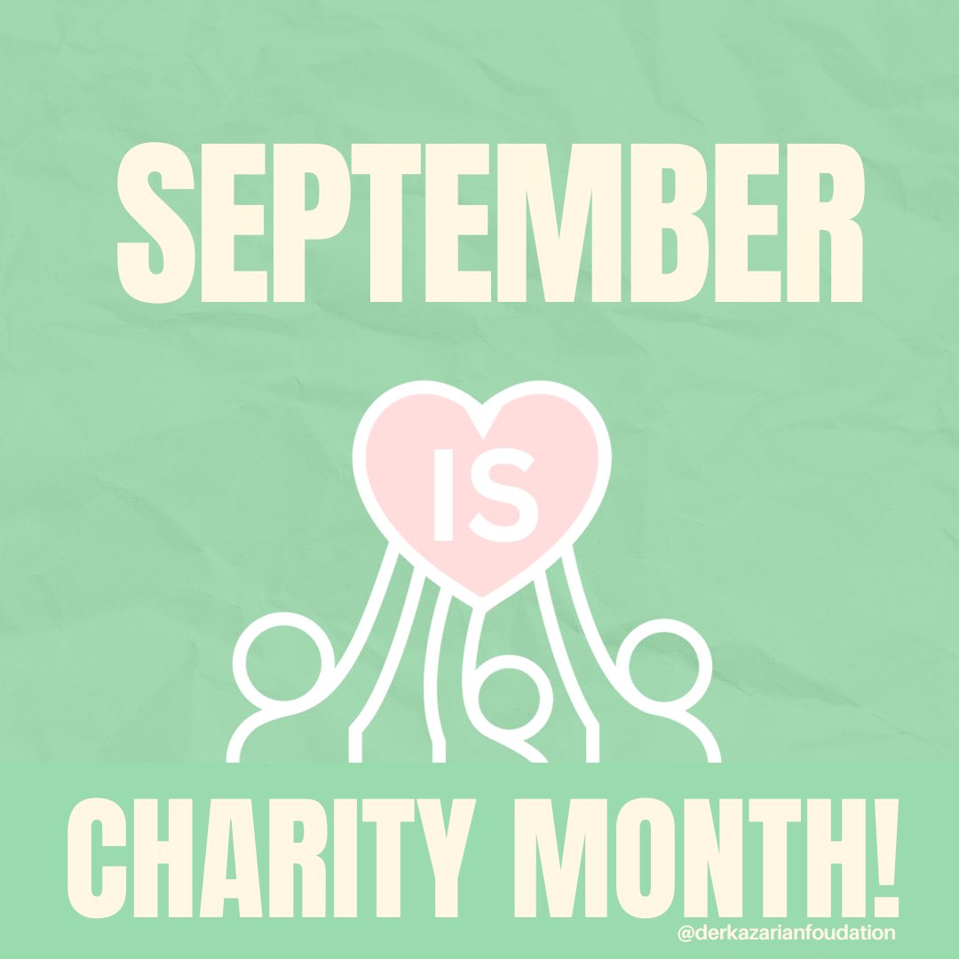 derkazarianf's tweet photo. September is CHARITY MONTH! Our Foundation believes in the importance of giving back to the community. This week we focused on donating to charities supporting education! In addition to these donations, we are offering a $5000 scholarship to two high school seniors. https://t.co/NJP00jLbDI
