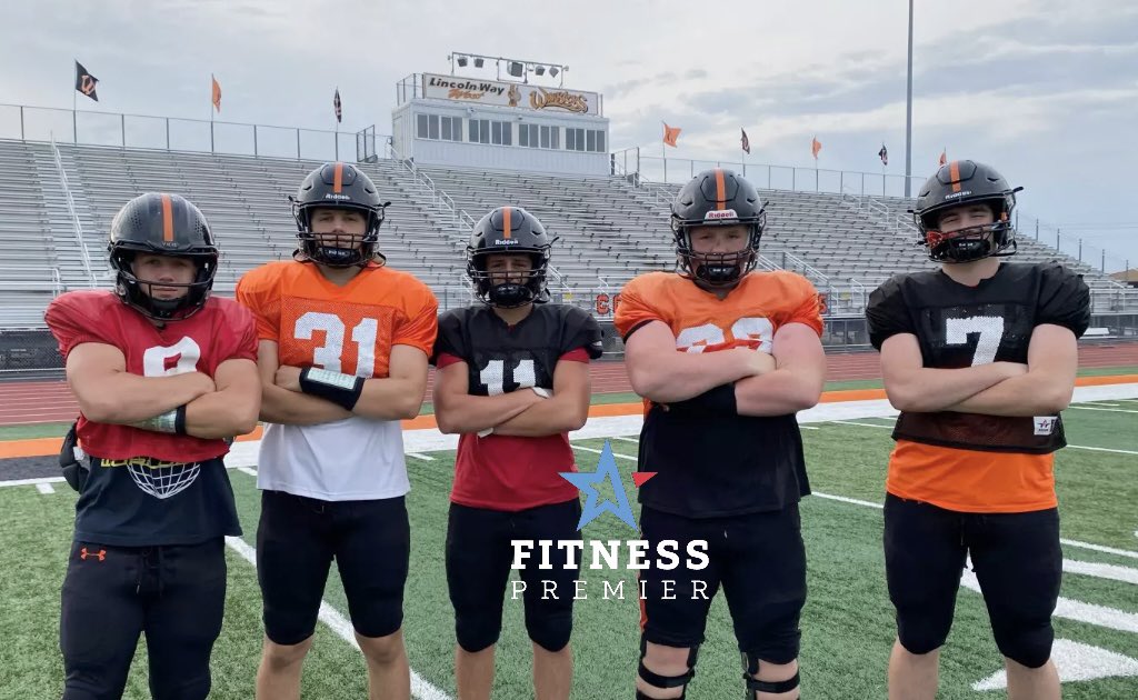 LWWestWarriorFB's tweet photo. Congratulations to our @FitnessPremier Players of the Week vs Lincoln-Way Central

Offense: OL Riley Kliros
Defense: DL Olin King
Special Teams: QB Drew Litke
Effort: DL John Martin &amp; DB Jonathon Russell 

#GoWarriors https://t.co/FWGCAzkEVs