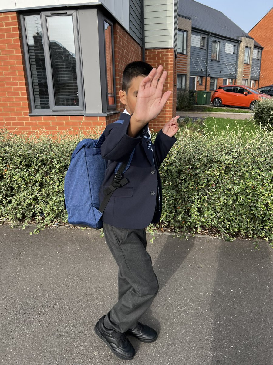 dc4569's tweet photo. Magic started Year 7, 2 weeks ago.  So far he seems to be enjoying it and has made some friends.  He still struggles to go to bed and wake up but we haven’t had any school related meltdowns. https://t.co/StHJOZFcTn