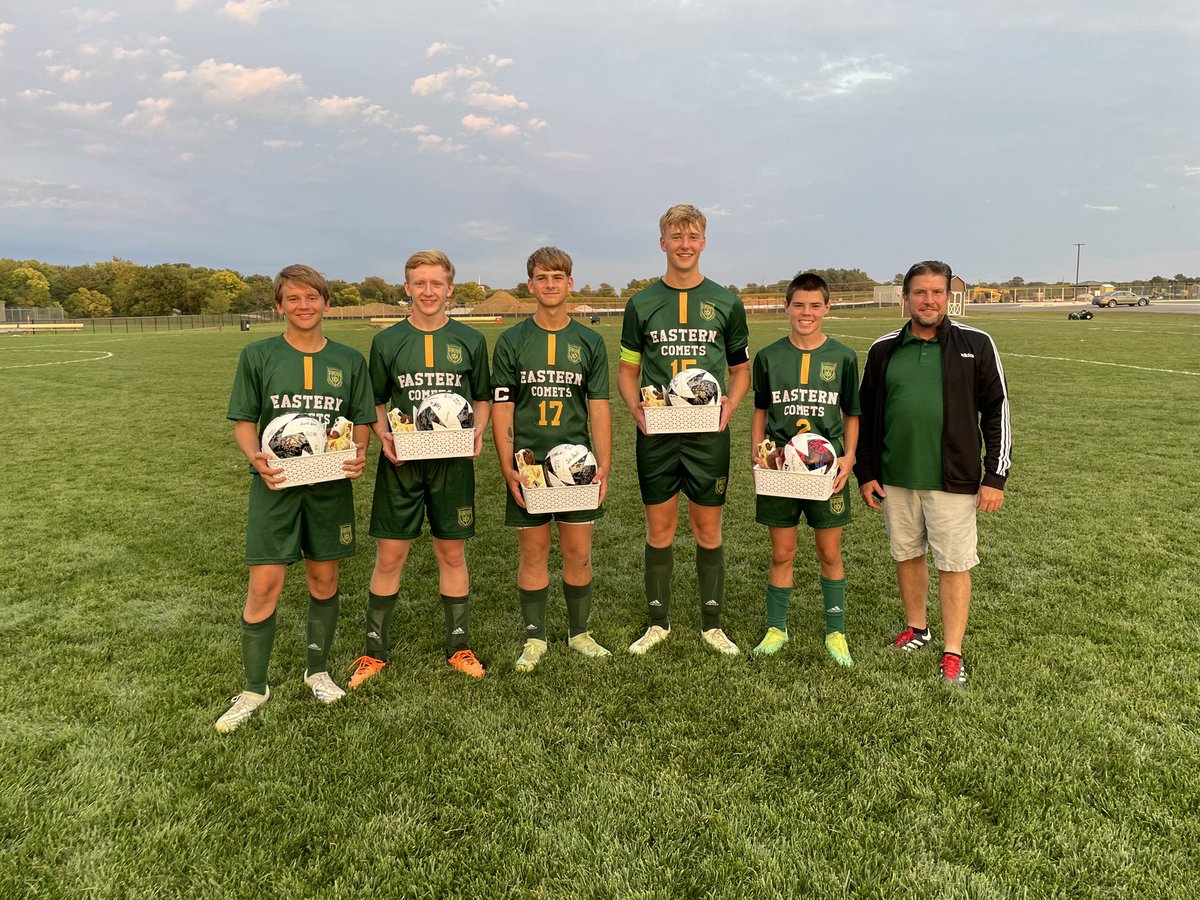 Comet_Soccer's tweet photo. Senior Night Festivities after the dub, 6-3 over Anderson Prep https://t.co/5YKbtO7E2d
