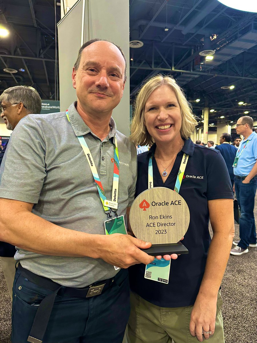 Loving the Oracle ACE Director award, thank you <a href="/jen_s_nicholson/">Jen Nicholson</a> and <a href="/oracleace/">Oracle ACE Program</a> team #oracle #cloudworld #ocw23