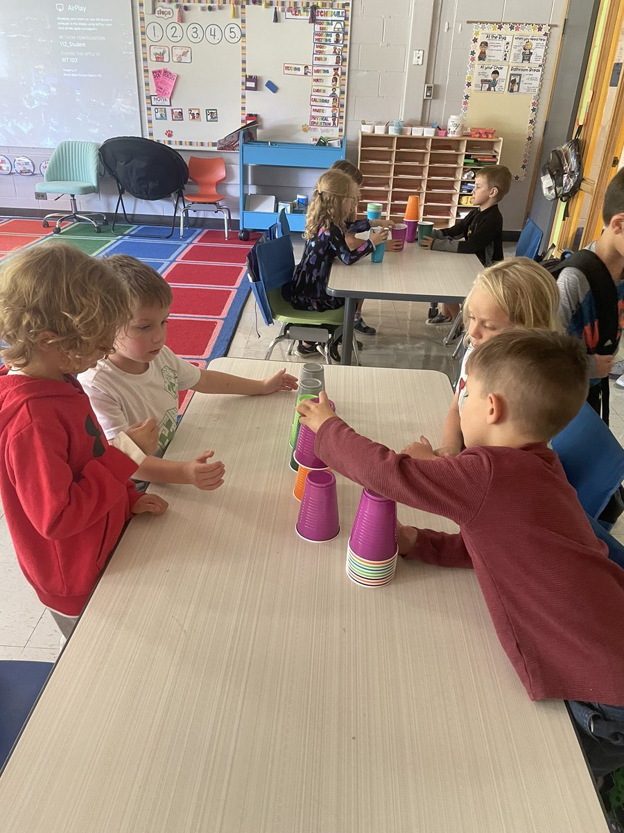 On Monday, kids did some team building and worked together to make the tallest tower! Loved seeing their problem solving skills!! #112Leads
