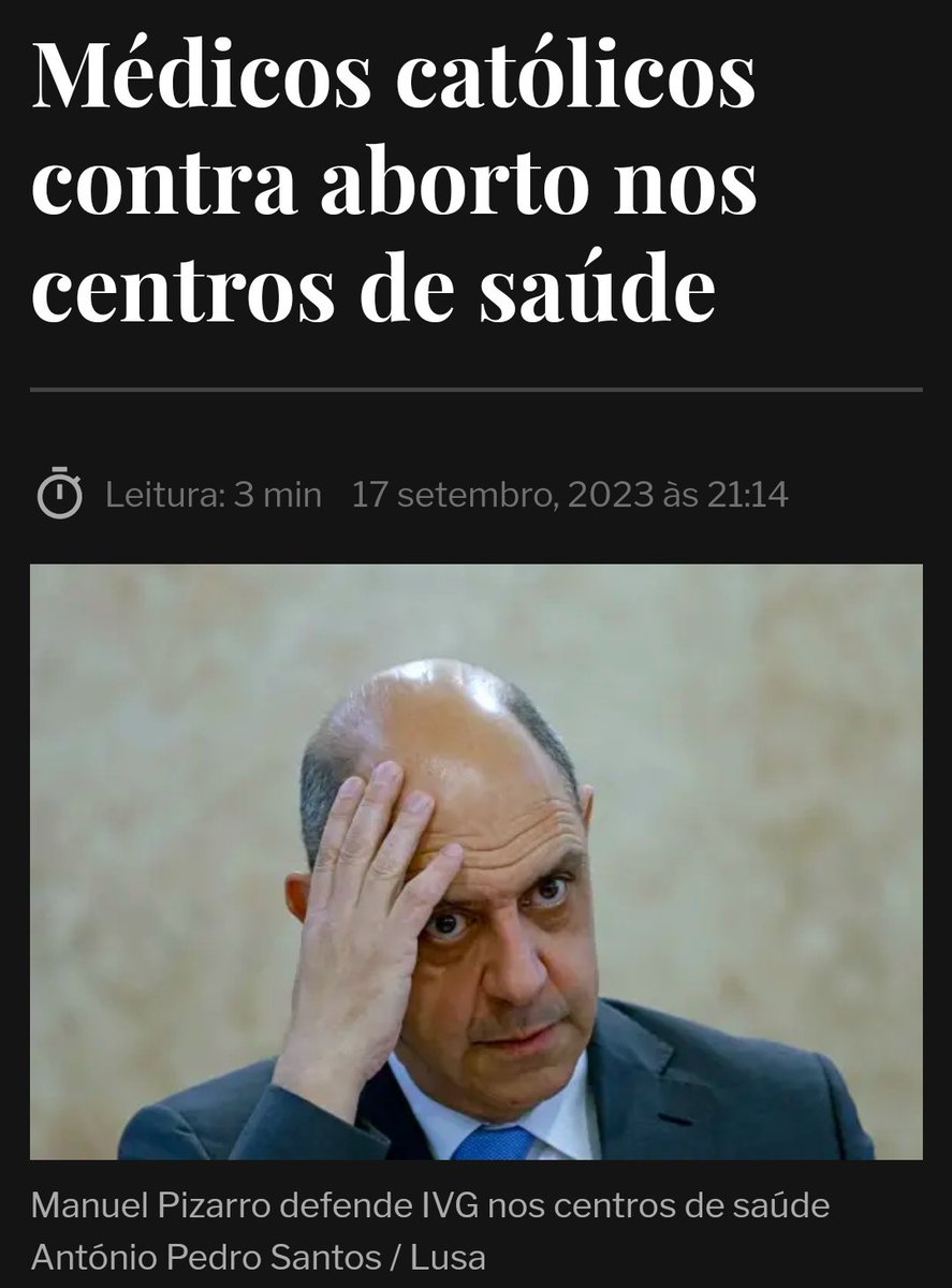 1- Não querem abortar, não abortem. Deixem quem precisa de o fazer em paz.

2- Metam o vosso catolicismo longe do SNS.

3- Não sabem respeitar a constituição, nem médicos deviam ser.