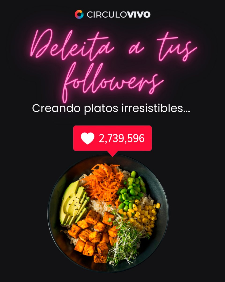 CirculoVivo's tweet photo. ¿Quieres que tus platos se conviertan en sensaciones en las redes sociales?
Con nuestra experiencia, llevaremos tu contenido gastronómico a un nuevo nivel y te ayudaremos a alcanzar un alcance aún mayor. 📸🍽️ #FoodPhotography #SocialMediaMastery #IncreíbleSabor https://t.co/MWrLBhalhv