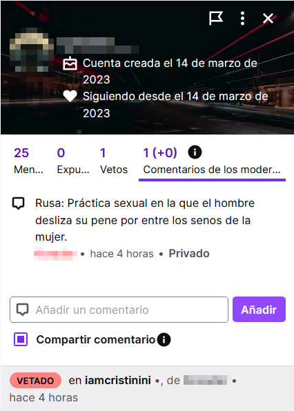 JoGonBa's tweet photo. Lo de jugar con dobles sentidos para hacerse el gracioso en el chat no suele acabar muy bien, pero a veces lo podemos perdonar si se reconoce y se pide con educación. Pero en serio, recordad que al menos los mods no tenemos cinco años #Twitch #Moderatorsbemoderating https://t.co/JNrq8VEo7F
