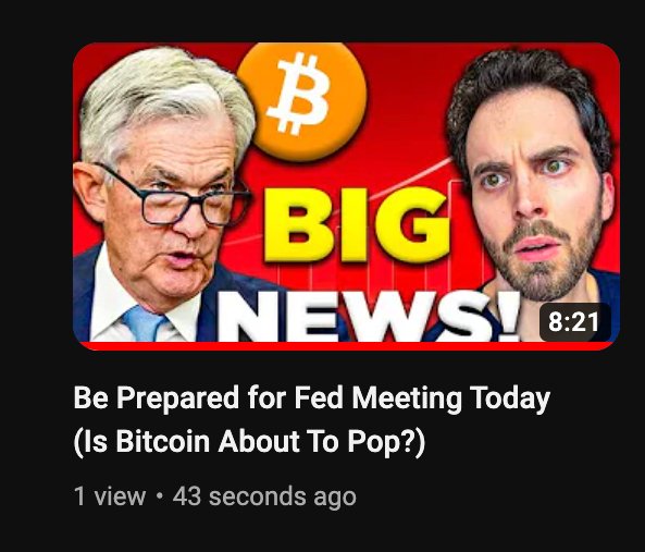 New video just dropped! Talking #bitcoin, #binance, &amp; #fed meeting!