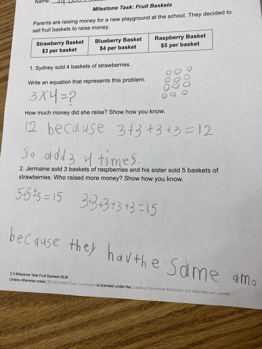 mjharada5's tweet photo. Working with Ts in @WVEducation using task based learning. Kids will amaze you when you give them the chance- so many strategies from 3rd graders today! @srebeducation @adair_jason #math4life #UNITeforNumeracy https://t.co/u4sDe7bu55