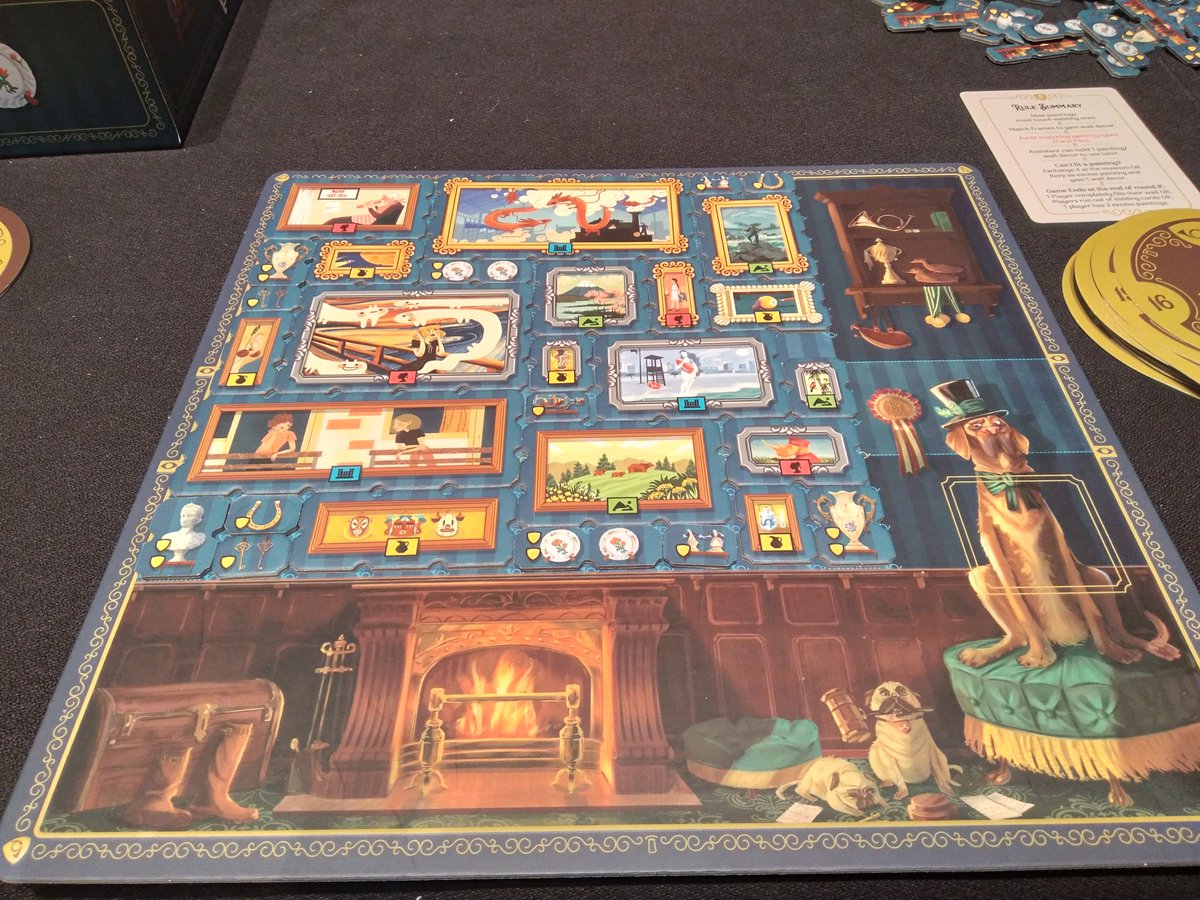 Got the chance to try out Art Society by <a href="/mighty_boards/">Mighty Boards</a> at TGDfall this past weekend!  An easy to learn bid and draft tile laying game for 1-4 players!
#boardgames #tabletopgames #tabletopgaming