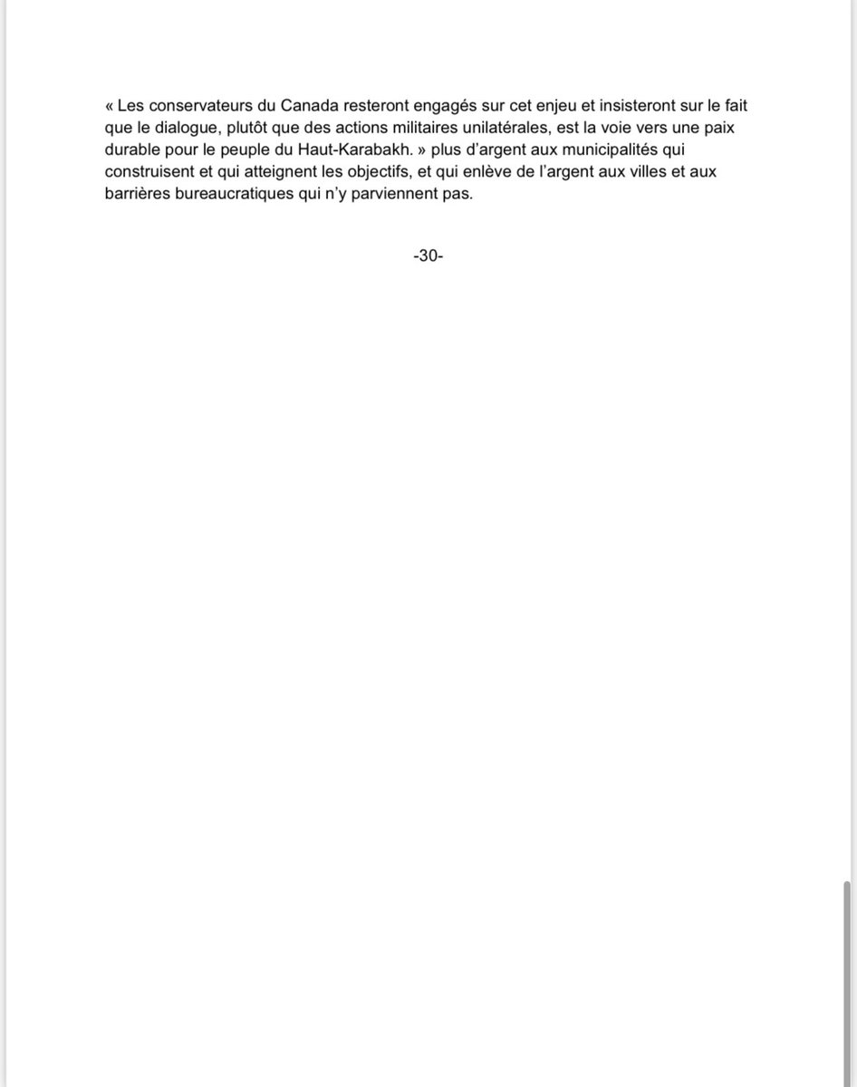 SenatorHousakos's tweet photo. Déclaration du chef conservateur Pierre Poilievre sur la nouvelle opération contre le Haut-Karabakh: https://t.co/FW1OxYllW8