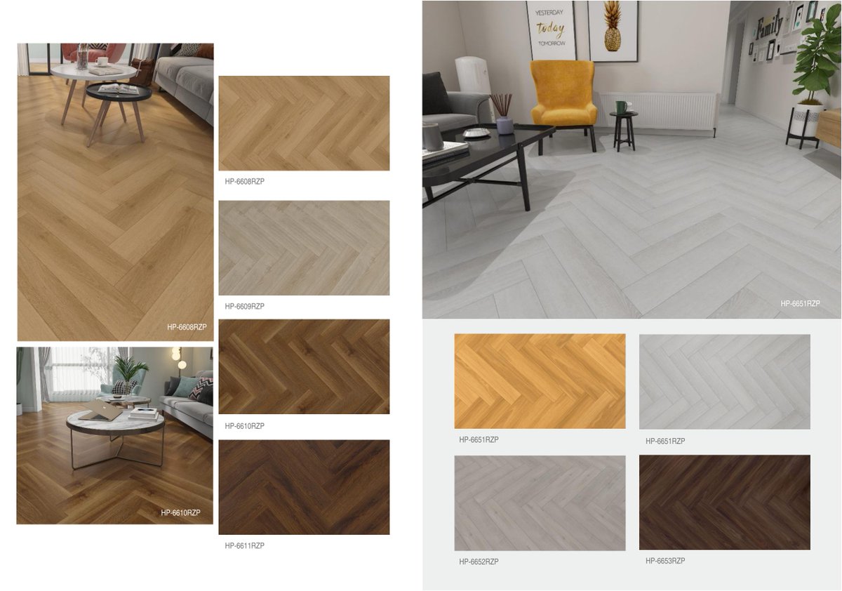 Wood Grain Herringbone SPC Flooring
Hedsom Floor | Reliable Source | Focus on Interial Flooring
Size: 1230mm*230mm; 1500mm*228mm, 1220mm*180mm, 1545mm*228mm
Thickness: 3.5mm, 4.0mm, 4.2mm, 5.0mm, 6.0mm, 7.0mm, 8.0mm
Wearlayer: 0.2mm, 0.3mm, 0.5mm, 0.7mm

#vinylflooring #spcfloor