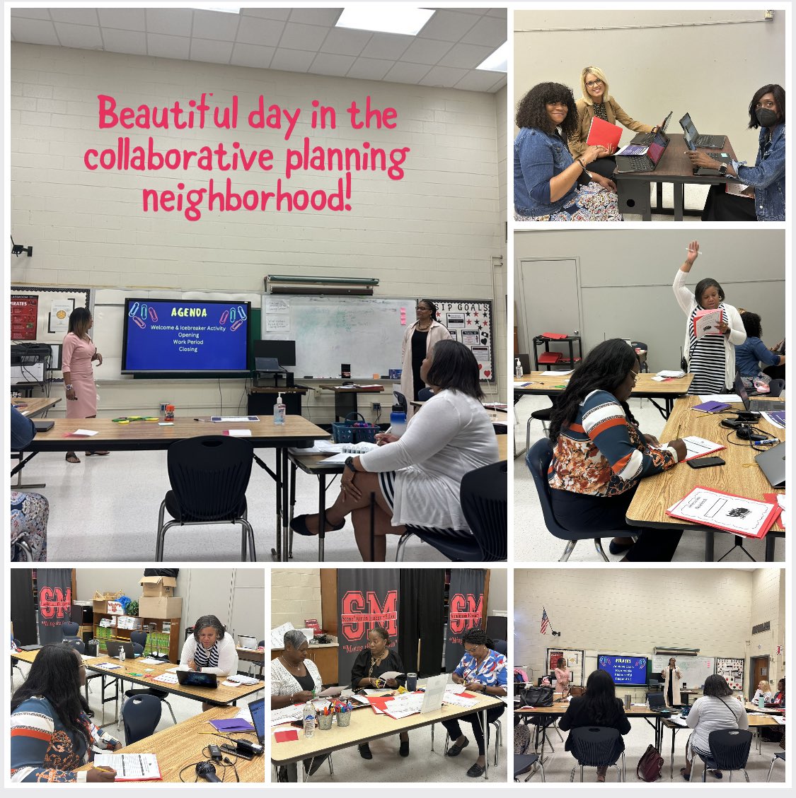 stonemountainES's tweet image. Collaborative planning at the rock, led by two of our coaches. Moving the Mountain through collaborative planning. #InteractiveNotebooks #StationLearning #Differentiation