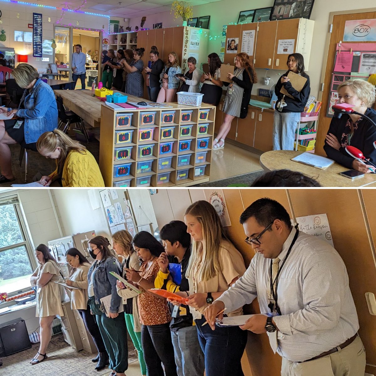 Nearly 30 <a href="/SLESTornadoes/">Storm Lake Elementary</a> teachers engaged in learning labs that focused on #coteaching today! Together we know we can multiply our expertise and create equitable access to grade level learning! 💚🌪️