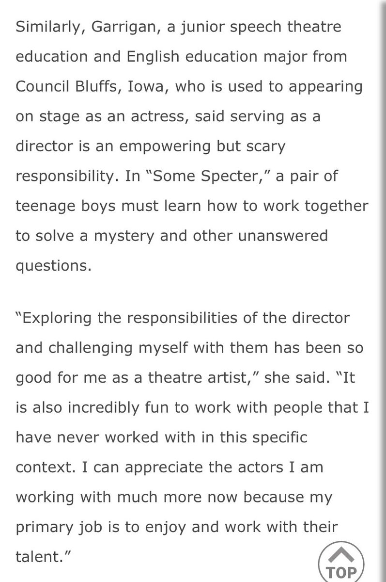 Very excited to see my play, “Some Specter,” (a.k.a. “the sad Scooby Doo play”) performed this weekend at <a href="/NWMOSTATE/">Northwest Missouri State University</a>!

nwmissouri.edu/events/2023/09…
