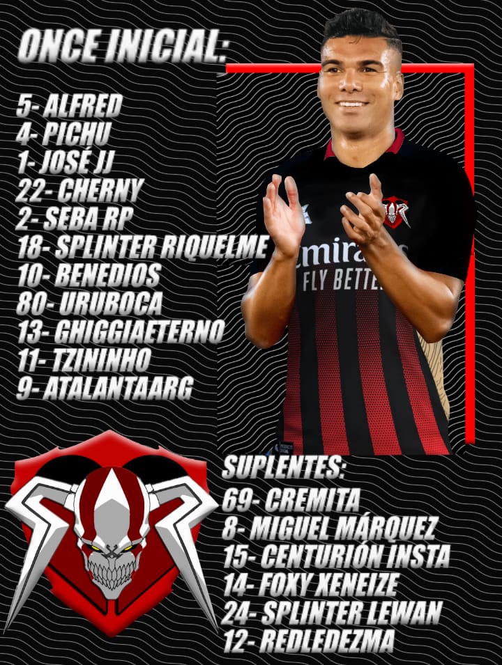 ¡¡Así formará el Diablo!!

Estos son los elegidos por <a href="/GhiggiaE/">GhiggiaEterno</a> para salir a la cancha 🆚 <a href="/sportingd19/">SPORTIN9 🏆🏆🏆🏆🏆🏆🏆🏆🏆</a> en busca de los 3 puntos.

¡A dejar todo en la cancha!

#VamosInfernus #Vamosdiablo