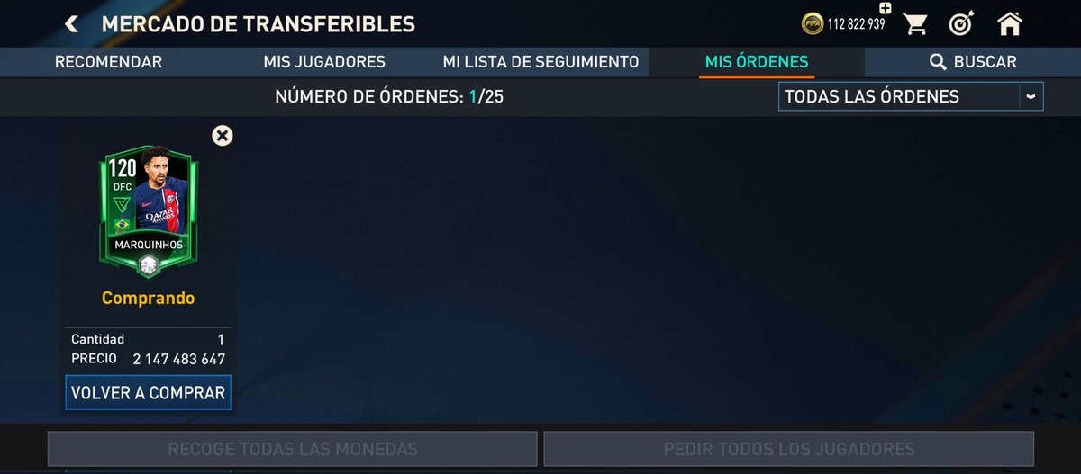 AjChourio5's tweet photo. Se les estan comprando los 120? Estoy perdiendo la fe 🙃 @tutiofifa https://t.co/oDSB9W2AAn