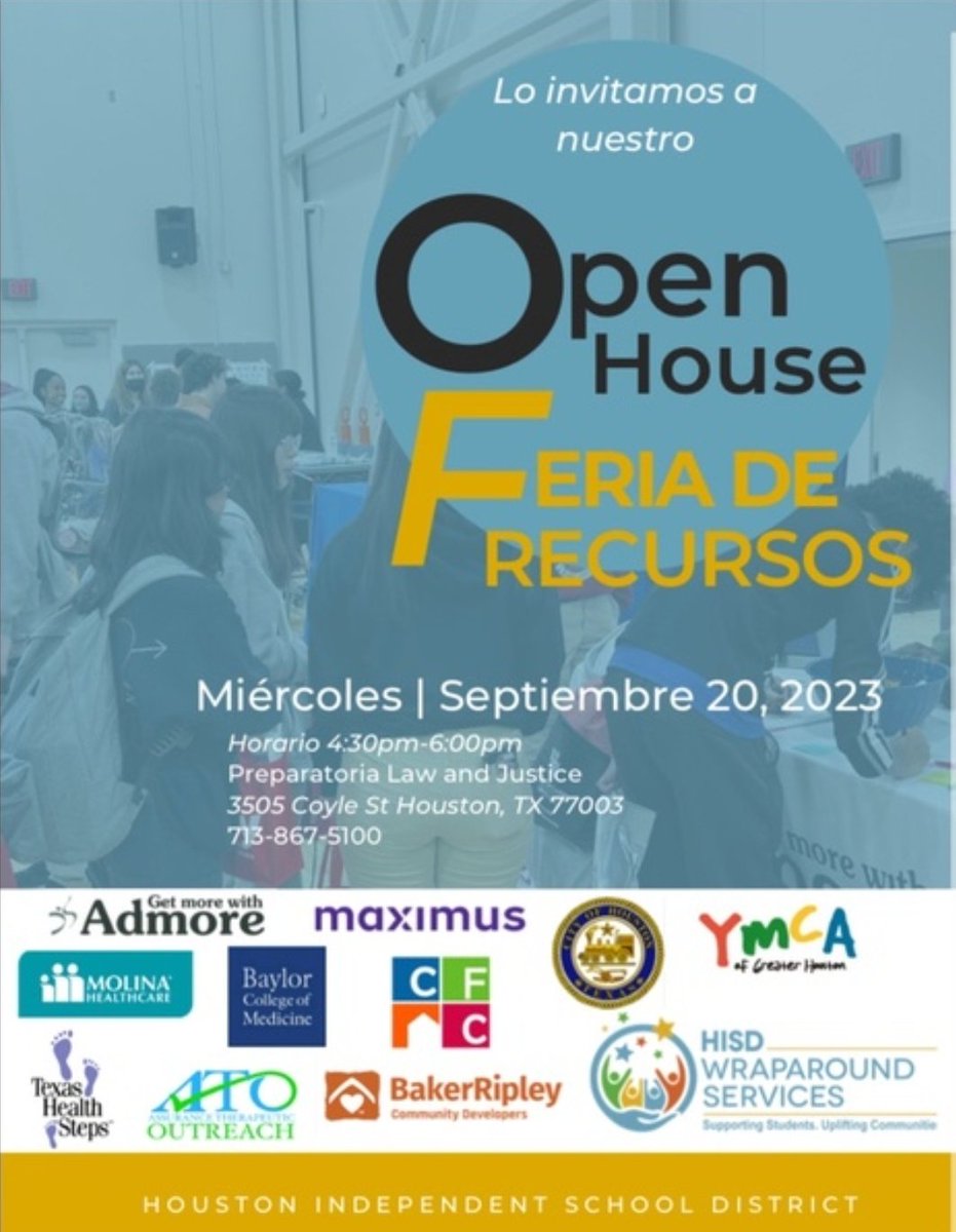 Join us tomorrow for Open House! Don't miss this opportunity to meet your teachers and explore helpful resources. @sgarcia411