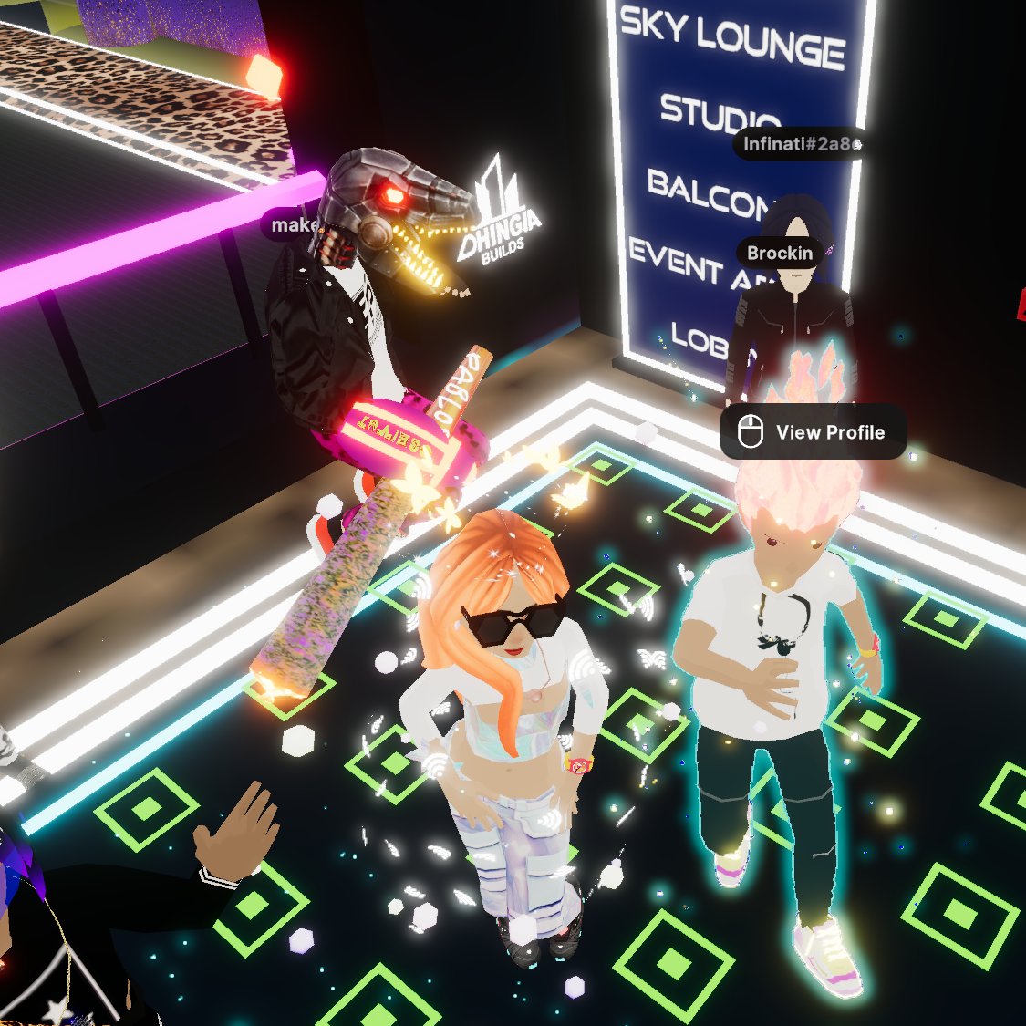 HICeeCee's tweet photo. Come chill and Vibe with my buddie @SpottieWiFi
We have the magical @DJTRAXNFT on the 1's & 2's and
my #MetaBestie @MAKEANFT keeping it fresh and fun🫶
Tap in: https://t.co/NBkd6hdrID
#HICeeCee #MetaQueen #Lightkeeper #TM3 #MetaverseMonday https://t.co/JeKZWcOALF